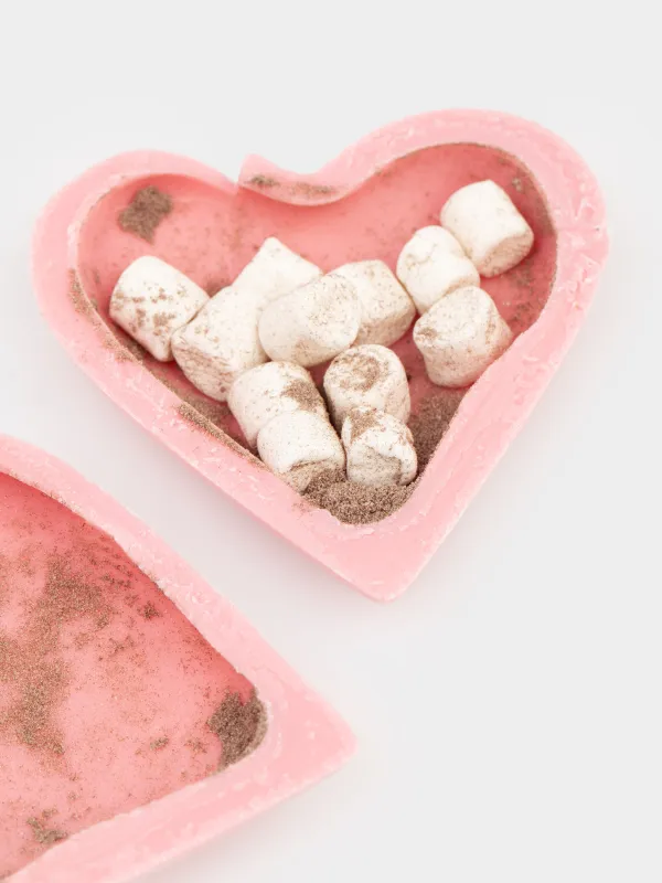 Шоколад, 35 гр, пішінді, маршмеллоу қосылған, бомба, құлпынай, Жүрек, Sweet shape, image-4