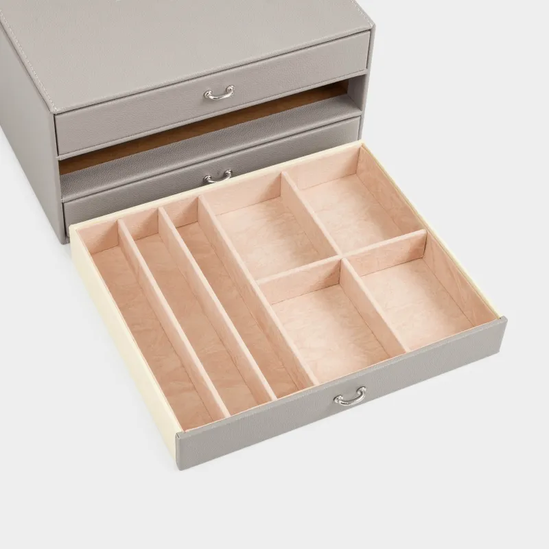 Зергерлік қобдиша, 24х19 см, жасанды былғары/МДФ, сұр, Premiere, image-3