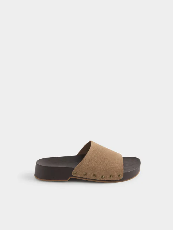 Әйелдер сандалдары, өлшемі 36, табиғи күдері/полиуретан, қоңыр, Steffi, image-0