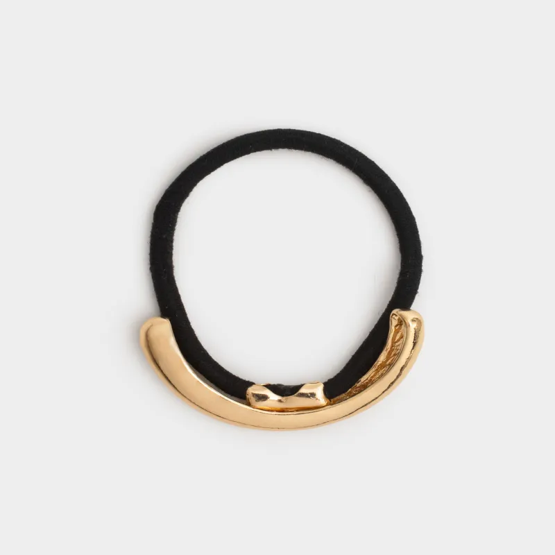 Шаш резеңкесі, 6 см, металл, алтын түстес, Hairstyle