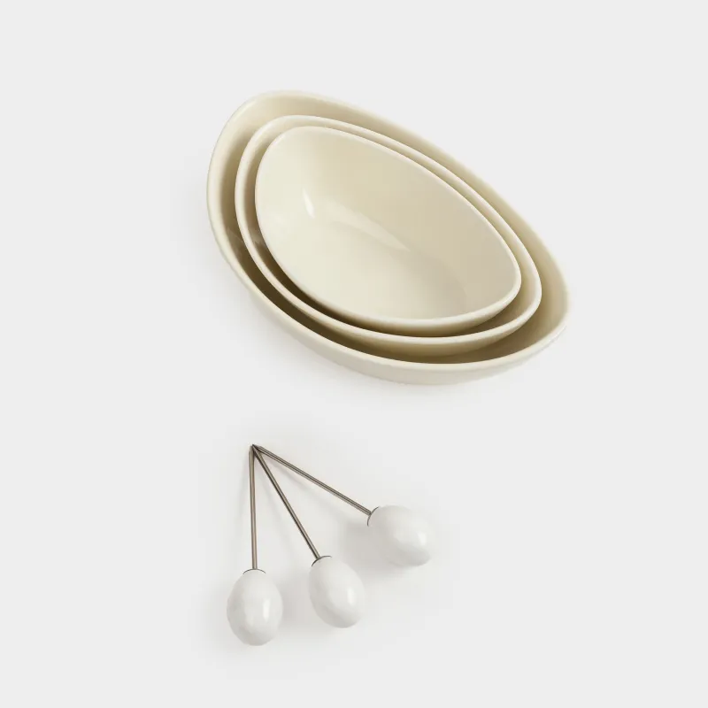 Тіскебасарларға арналған жиынтық, 3 зат, тұғырда, таяқшалары бар, фарфор P/ағаш, Noble tree, image-2