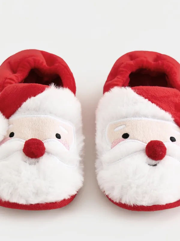 Балалар тәпішкелері, үйге арналған, өлшемі 27, жүн, қызыл және ақ, Аяз ата, Generous, image-3