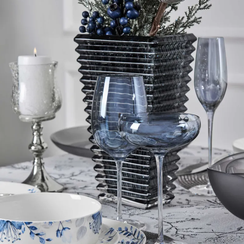 Ваза для цветов, 28 см, стекло, Mosaic color, image-5