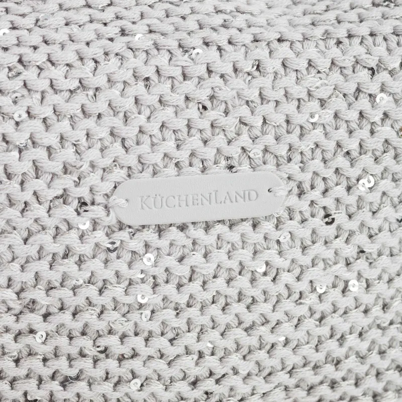 Косметичка, 20х10 см, хлопок/пластик, серебристо-серая, Node, image-2