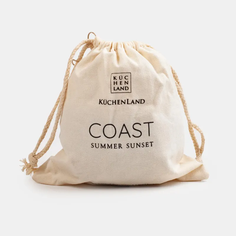 Свеча ароматическая, 8х12 см, в кокосовом подсвечнике, Summer Sunset, Coast, image-4