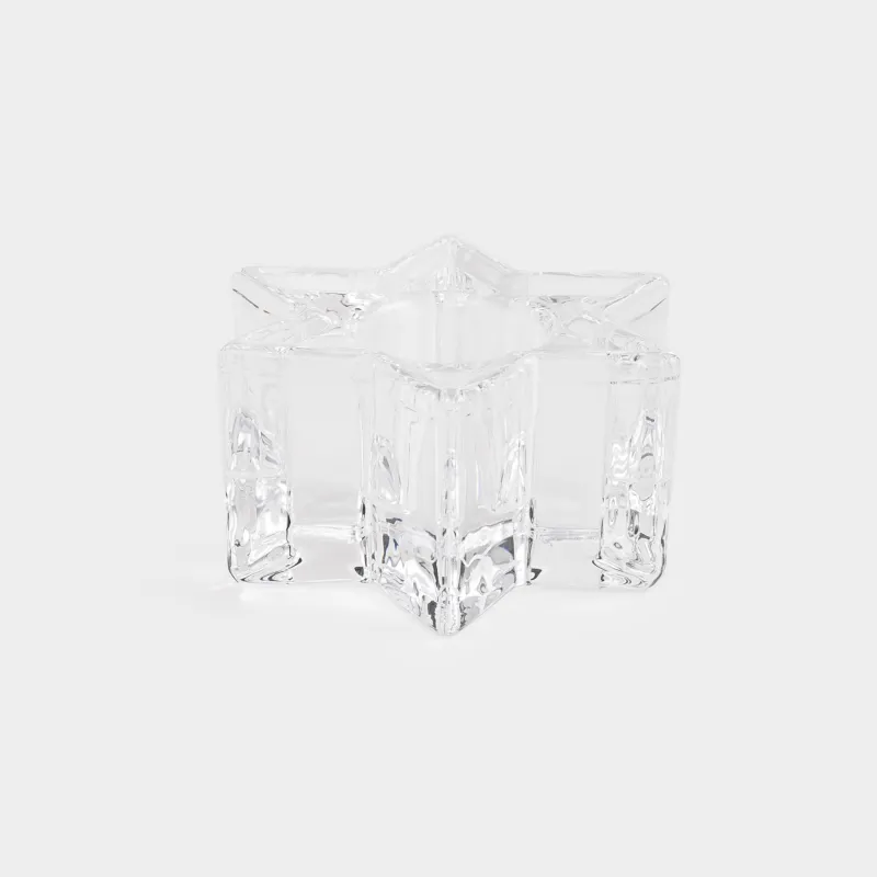 Подсвечник, 6x2 см, для тонкой свечи, стекло, Звезда, Star, image-3