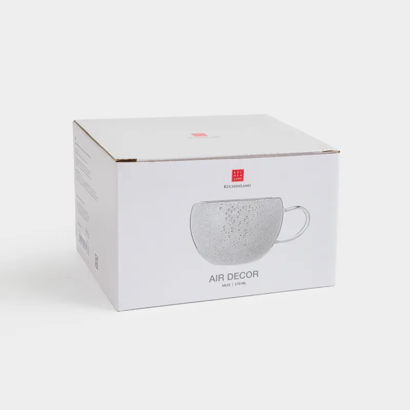 Саптыаяқ, 270 мл, шыны Б, ішінде күміс кристалдары бар, Air decor, image-3