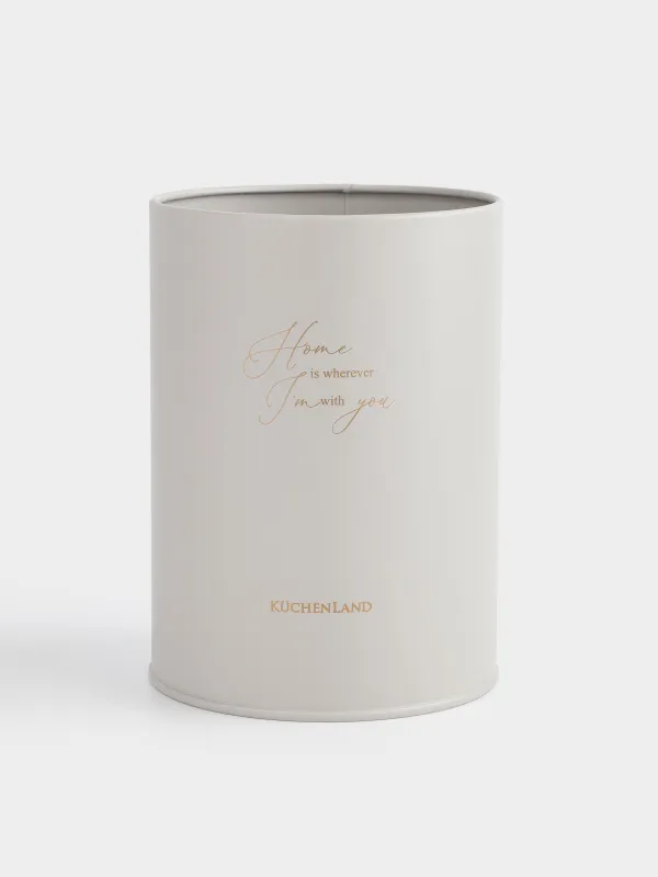 Подставка для кухонных принадлежностей, 17 см, металл, бежевая, Ritlen, image-0