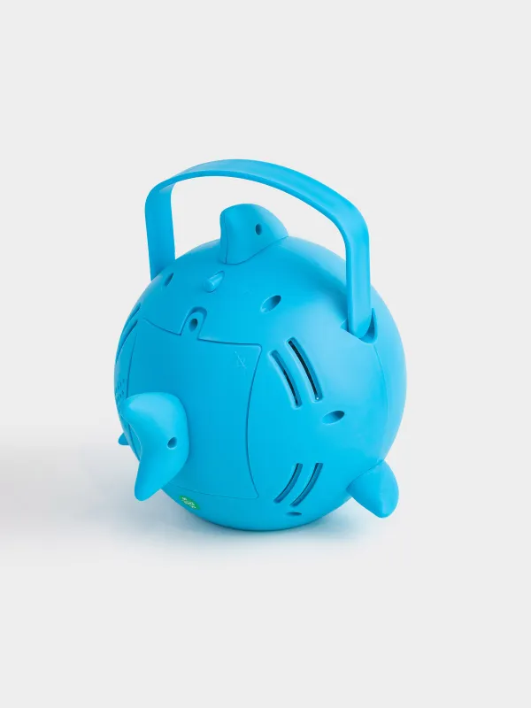 Сабын көпіршігі генераторы, 15 см, тұтқасы бар, пластик, көк, кит, Aquatic animals, image-1