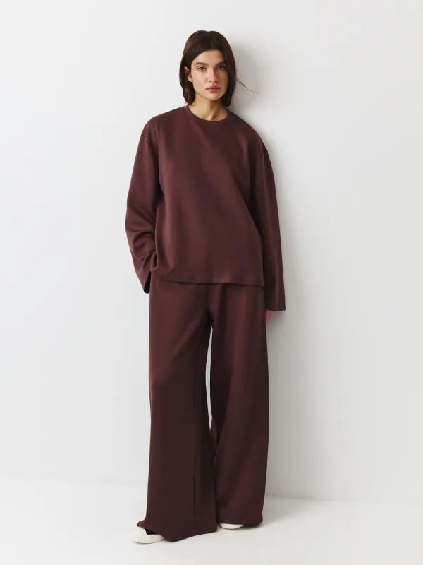 Әйелдер шалбары, өлшемі L, модал/полиэстер/эластан К, қоңыр, Reinalda, image-0