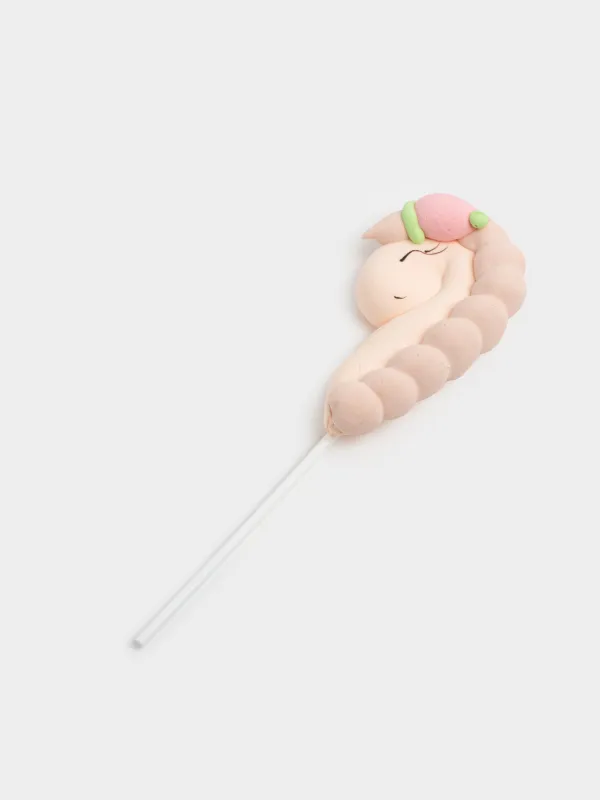 Маршмеллоу, 17 гр, таяқшада, ақ, ваниль, Қалпақ киген бір мүйізді, Sweet life, image-2