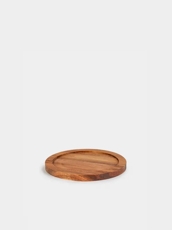 Салат ыдысы, 18х6 см, 890 мл, стендте, керамика/ағаш, сүт түстес, Мыжылған әсер, Crumple kitchen, image-2