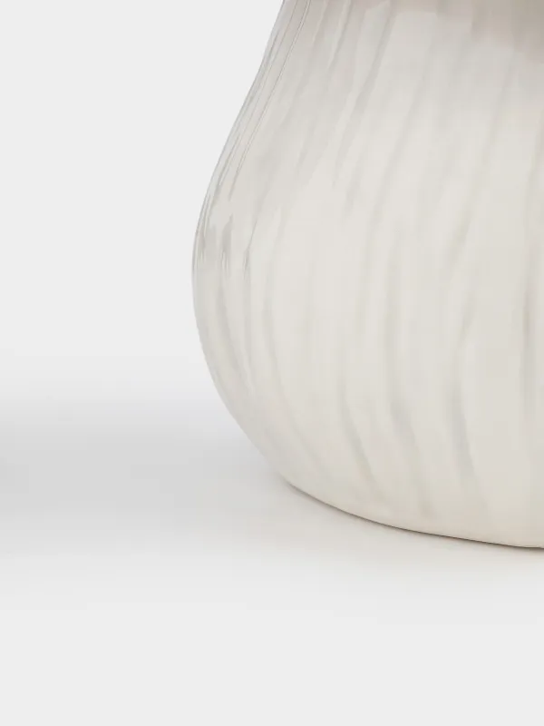 Емкость для хранения, 17х15 см, 1,2 л, керамика D, молочно-серая, Гриб, Slight frost, image-3