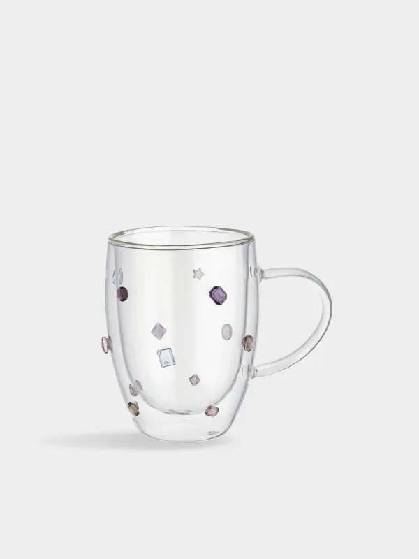 Кружка, 330 мл, стекло Б, Кристаллы, Air decor, image-0