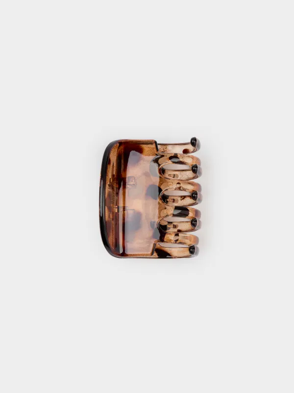 Шаш қыстырғыш, 7 см, пластик, қара, Шашқа арналған краб, Glam, image-0