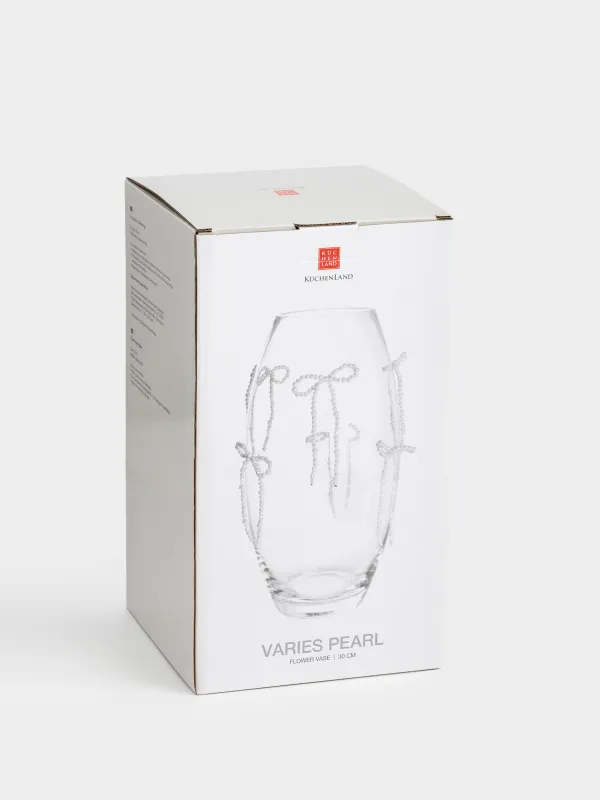 Ваза для цветов, 30 см, стекло/пластик, Varies pearl, image-3