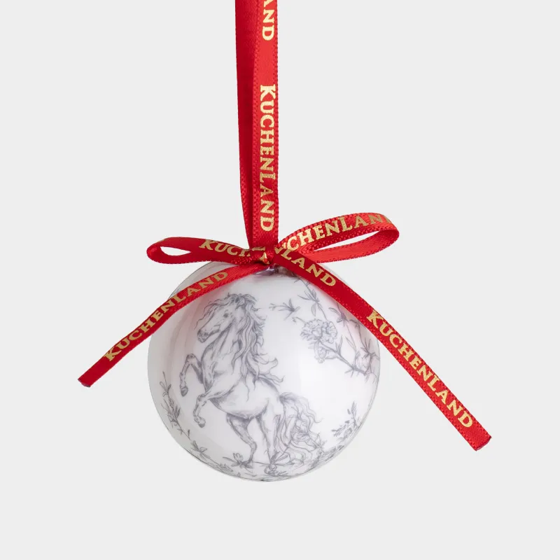 Шырша ойыншығы, 5 см, пенопласт, Шар, Жылқы, Ball print