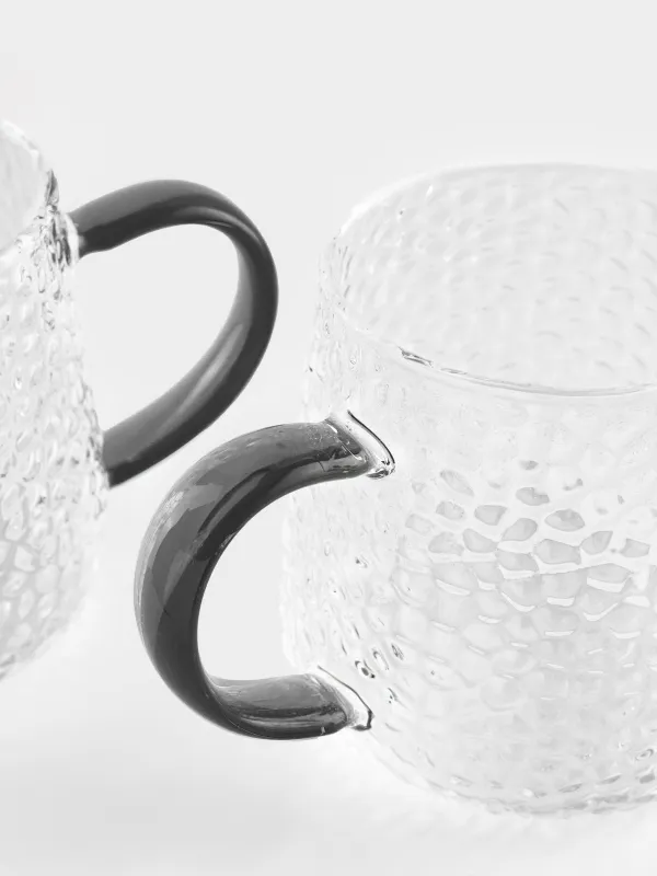 Саптыаяқ, 340 мл, 2 дана, шыны Б, сұр сабы бар, Dawned, image-2