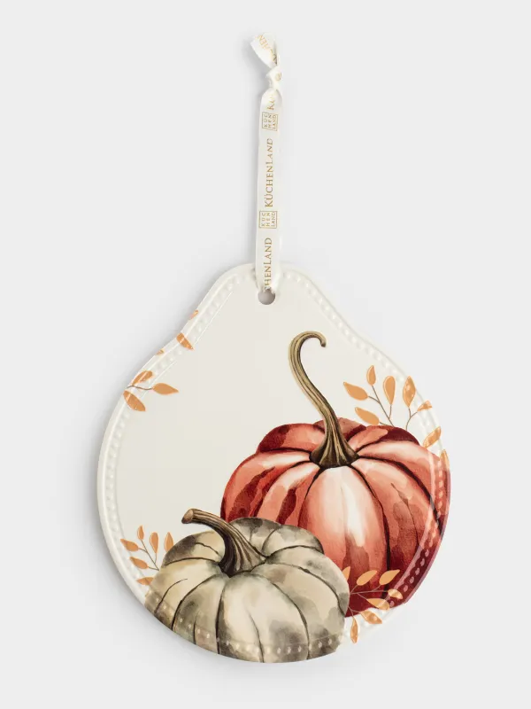 Ыстыққа арналған тұғыр, 20х21 см, керамика/тығын, ақ, Асқабақ, Forest symphony, image-0