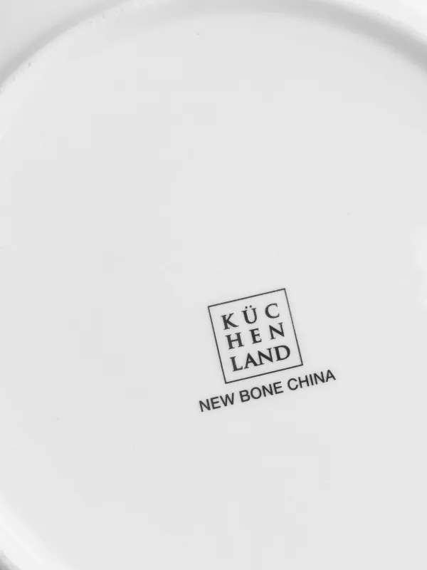 Балаларға арналған тіскебасар тәрелкесі, 19 см, фарфор N, ақ және қызғылт, Әткеншектегі қоян, Ideas life, image-3