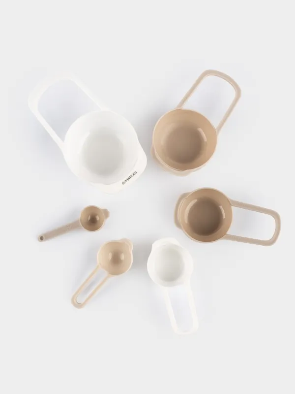 Набор мерных ложек, 6 шт, пластик, бежево-кремовые, Bakery, image-5