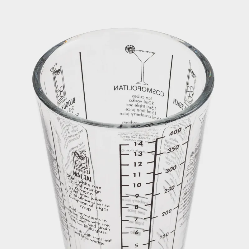 Коктейльдерді дайындауға арналған жиынтық, 4 зат, шейкер/джиггер/бар қасығы/мадлер, шыны/болат, Bar, image-3