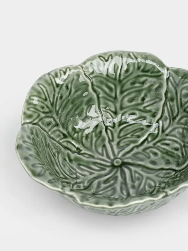 Салат ыдысы, 17х6 см, 420 мл, фарфор Р, жасыл, Қырыққабат, Cabbage, image-1