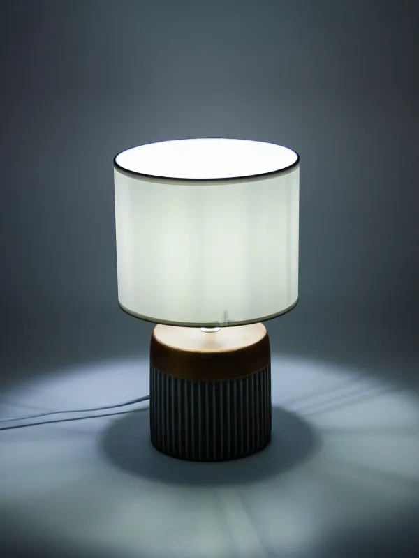 Светильник настольный, 38 см, цемент/полиэстер, молочный, Impulses light, image-4