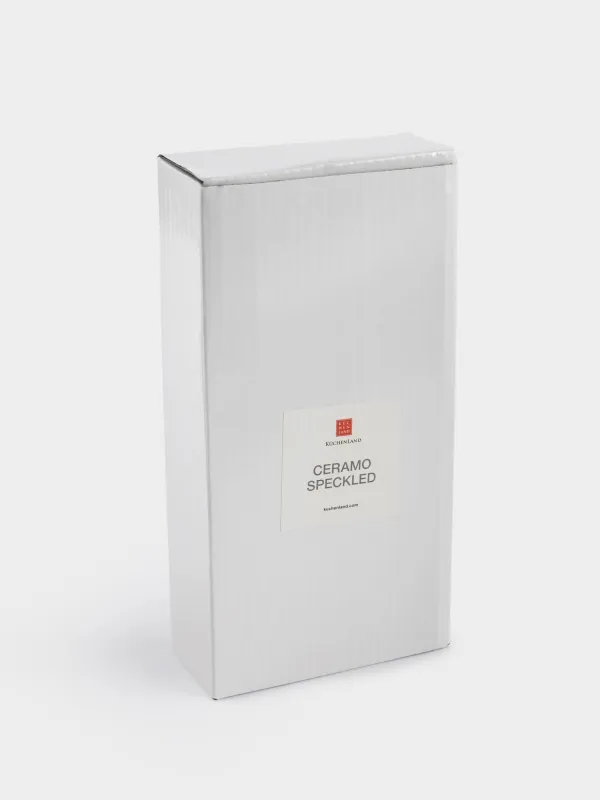 Подставка под ложку, 20 см, керамика D, молочно-бежевая, в крапинку, Ceramo speckled, image-5