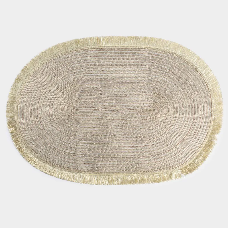 Аспаптарға арналған майлық, 30х45 см, жиегі бар, полиэстер, сопақ, алтын, Rotary shine, image-0