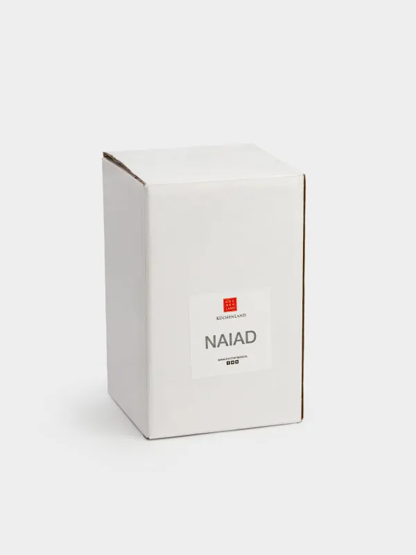 Шырағдан, 14 см, бір шам үшін, аяғы, шыны, Naiad, image-4