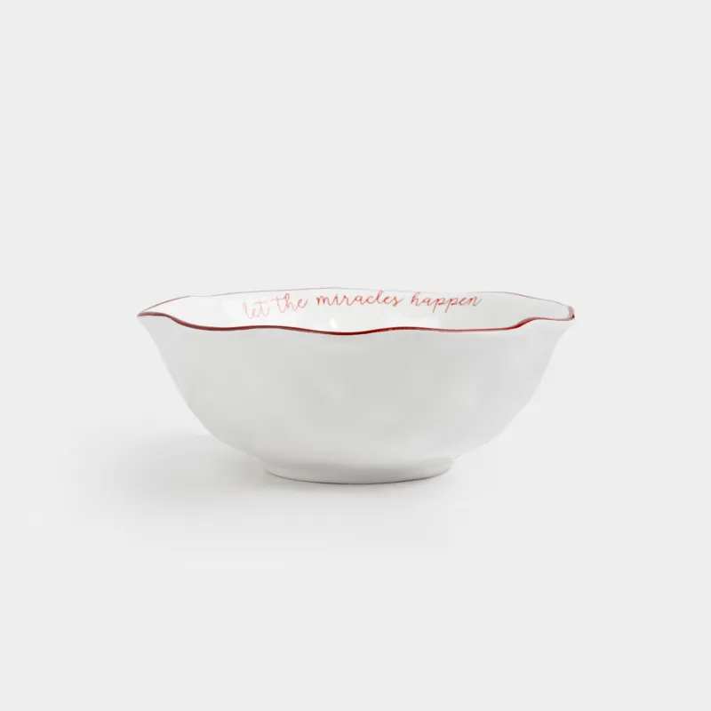 Салат ыдысы, 21х8 см, 1 л, керамика, Бантиктері бар шырша, Christmas tree