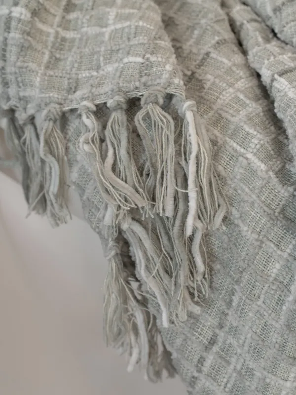 Плед, 130x170 см, с бахромой, шенилл, графитовый, Chenill, image-4