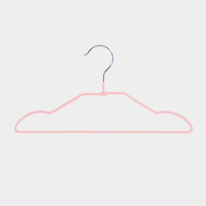 Вешалка-плечики, 28 см, 5 шт, детская, металл с покрытием, розовая, Colorful house, image-1