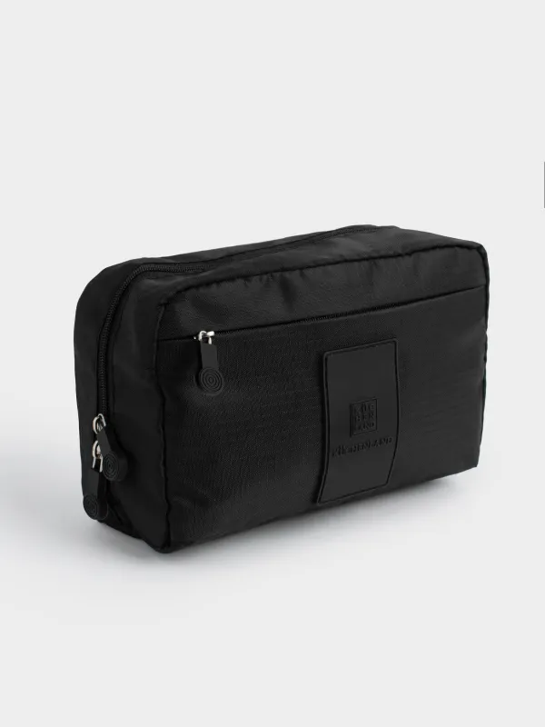 Косметичка дорожная, 20х12 см, полиэстер, черная, Easy Travel, image-1