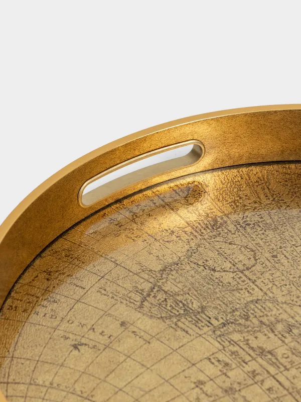 Науа, 34 см, пластик/шыны, дөңгелек, алтын, Глобус, Discovery, image-4