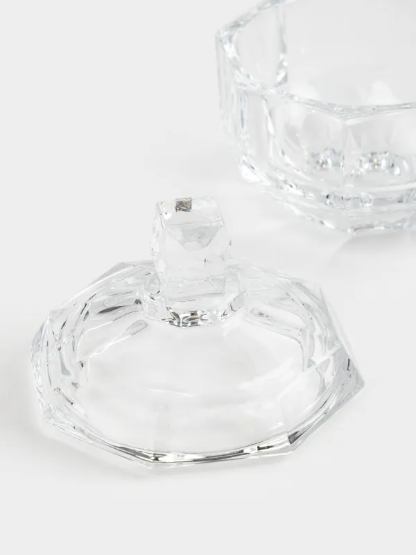 Сақтау ыдысы, 10х12 см, 280 мл, шыны, Қырлар, Terlano, image-3