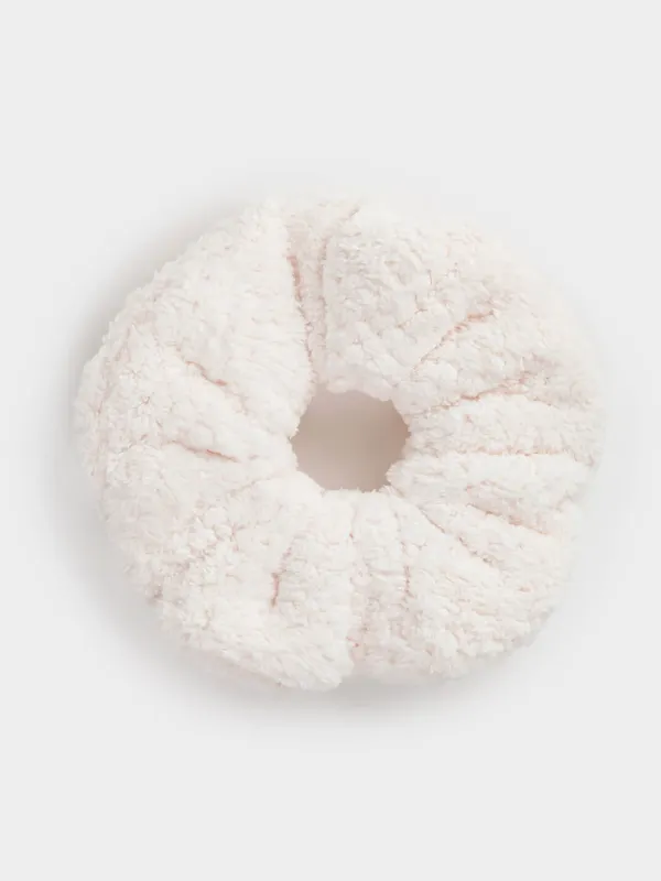 Резинка для волос, 13 см, флис, молочная, Ratine, image-0