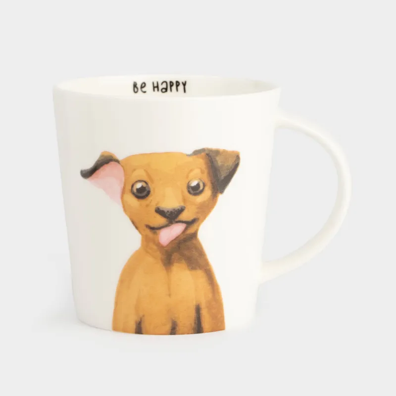 Саптыаяқ, 450 мл, фарфор F, ақ, Иттер, Dog
