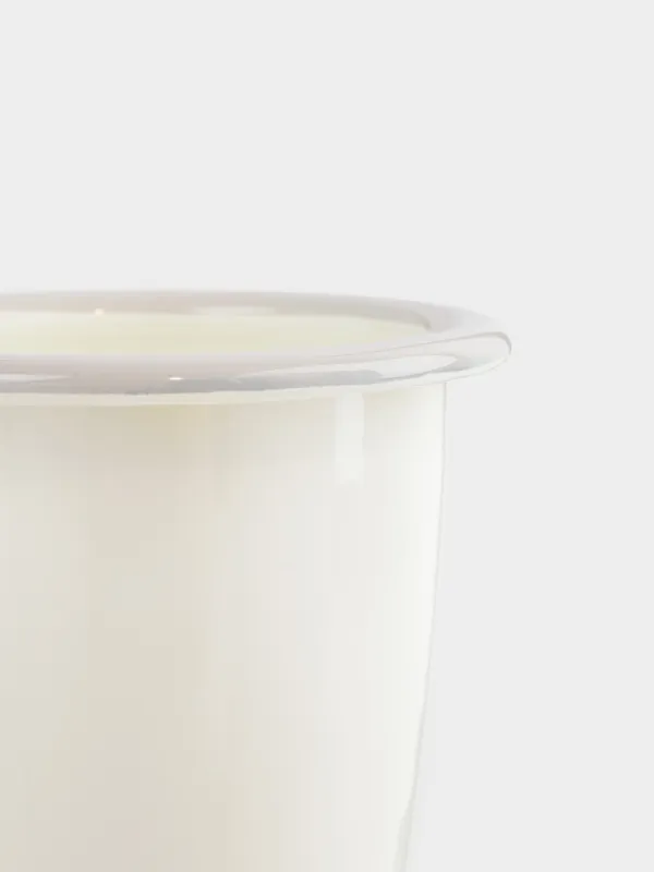 Стакан, 12 см, 470 мл, металл эмалированный, молочный, Wonderful Time, Autumn enamel, image-2