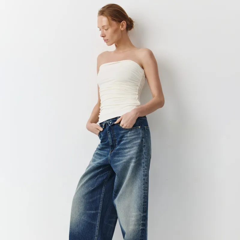 Әйелдерге арналған топ, өлшемі L, вискоза/полиэстер/спандекс, сүт түстес, Nicoletta