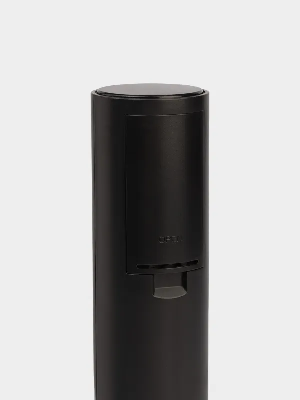 Набор винный, 5 пр, с вакуумной пробкой, на подставке, пластик/сталь, черный, Flux, image-4