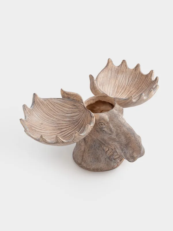 Менажница, 36х21 см, 3 отд, полирезин, коричневая, Лось, Moose story, image-4