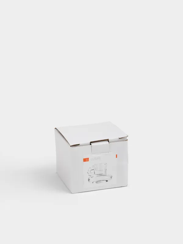 Шам ұстағыш, 7 см, жіңішке шамға арналған, тұтқасы бар, шыны, Clear, image-4