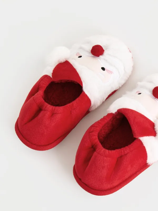 Балалар тәпішкелері, үйге арналған, өлшемі 27, жүн, қызыл және ақ, Аяз ата, Generous, image-2