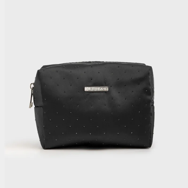 Косметичка, 17х13 см, нейлон, черная, Force night