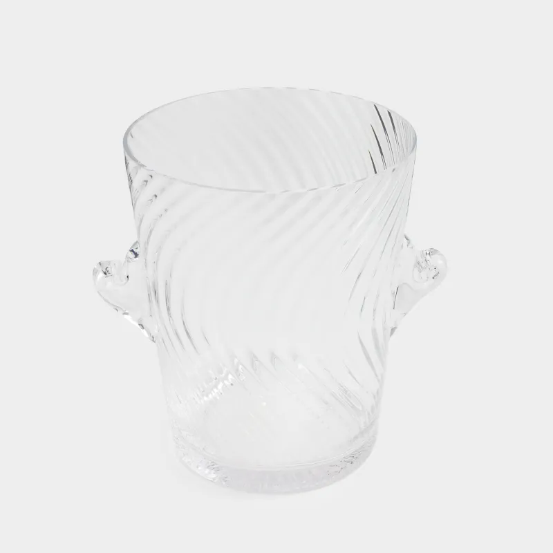 Сусындарды салқындатуға арналған шелек, 20 см, тұтқалары бар, шыны, Lombardy R, image-1