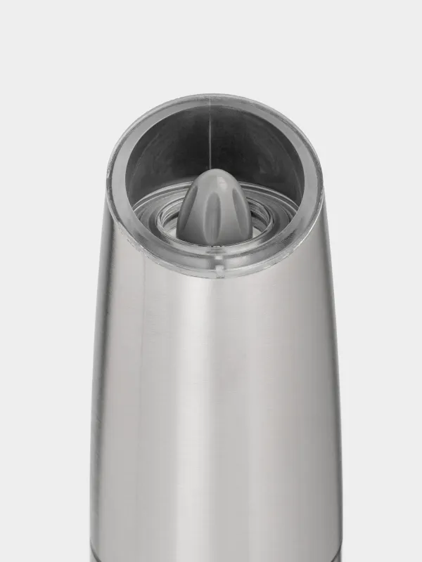 Дәмдеуіш диірмені,  20 см, гравитациялық, болат/акрил, LED W, Spicy, image-3