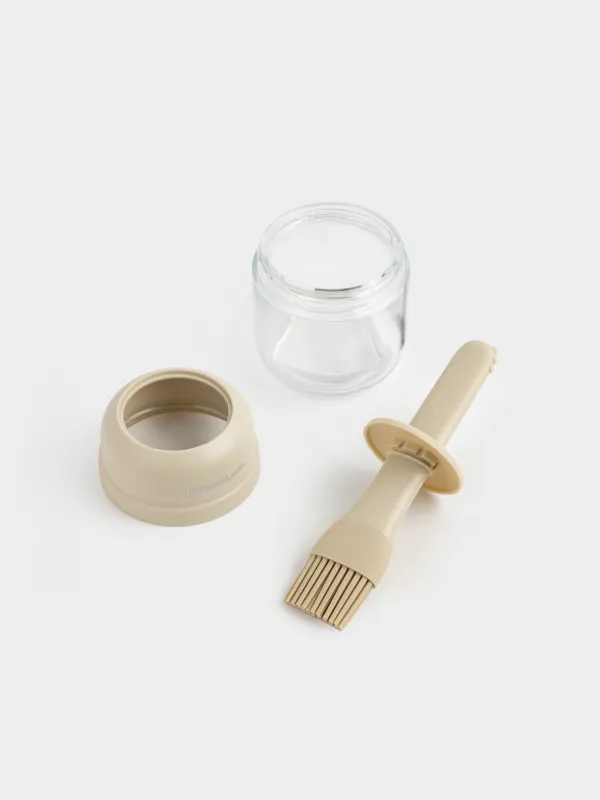 Контейнер для масла, 180 мл, с кисточкой, Milk kitchen, image-2