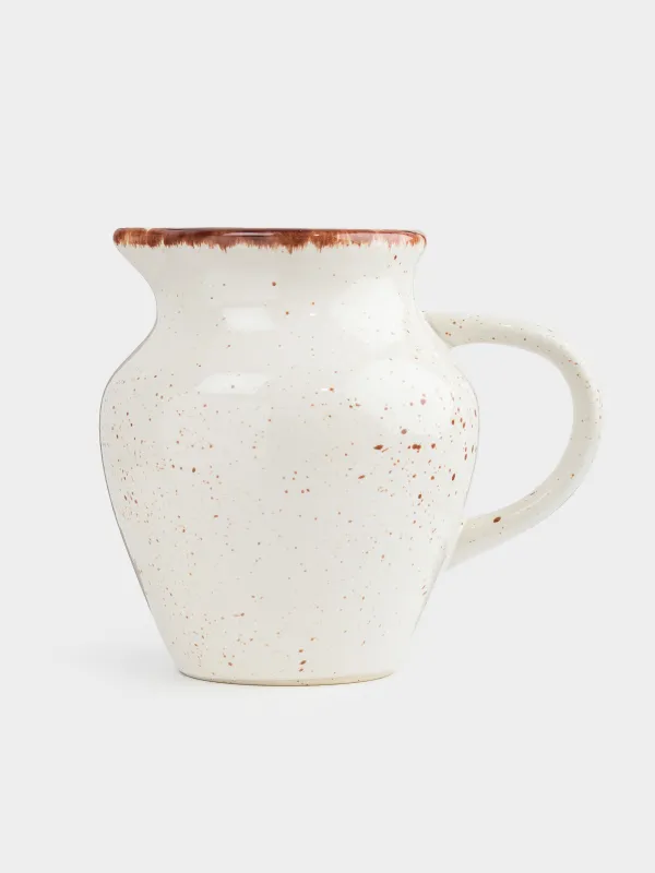 Кувшин, 1,4 л, керамика, бежевый, в крапинку, Speckled, image-4